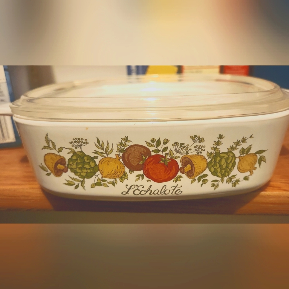 Vintage " LEchalote" Corningware Covered Dish